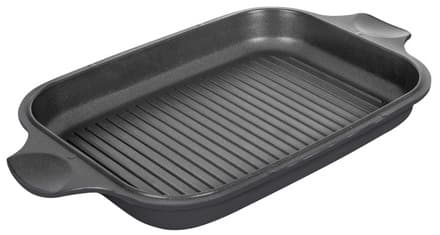 Гусятница RINGEL Zitrone Black Ростер 34x24x13.5 см (6+3 л) з кришкою (RG-2108-34 BL-R)