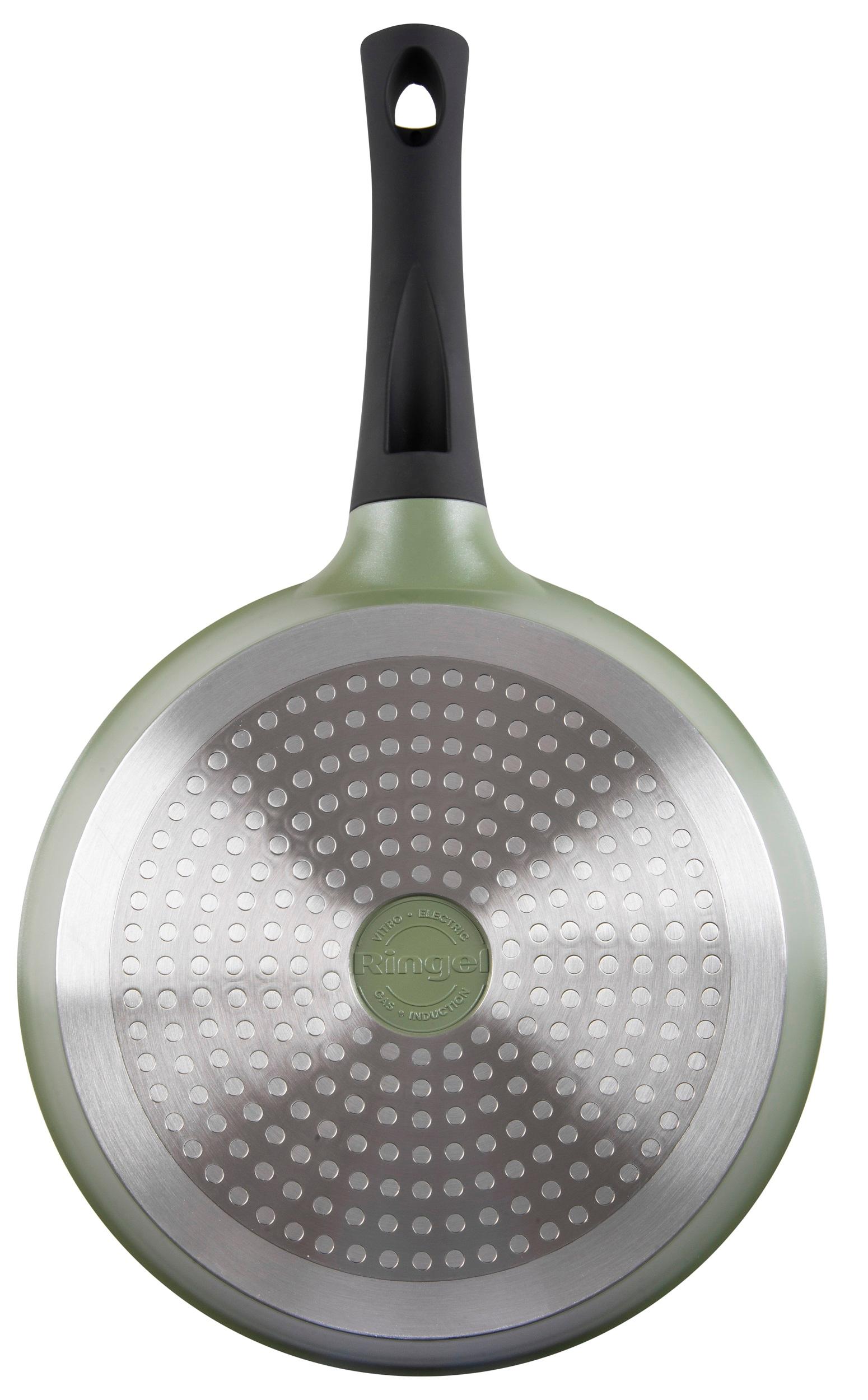 Сковорода RINGEL Zitrone Olive 24см з кришкою (RG-2108-24/OL)