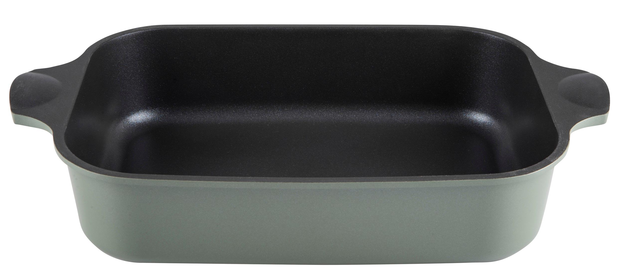 Гусятница RINGEL Zitrone Olive сковорода Ростер 34x24x13.5 см (6+3л) з кришкою (RG-2108-34/OL)