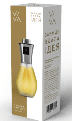 Пляшка д/олії VIVA OIL BEAD / 200 мл з розпилювачем в ас-ті (B150041-1)