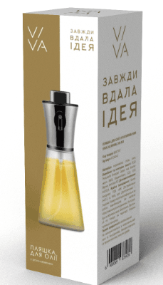 Пляшка д/олії VIVA OIL MINIM / 200 мл з розпилювачем в ас-ті (B150042-1)