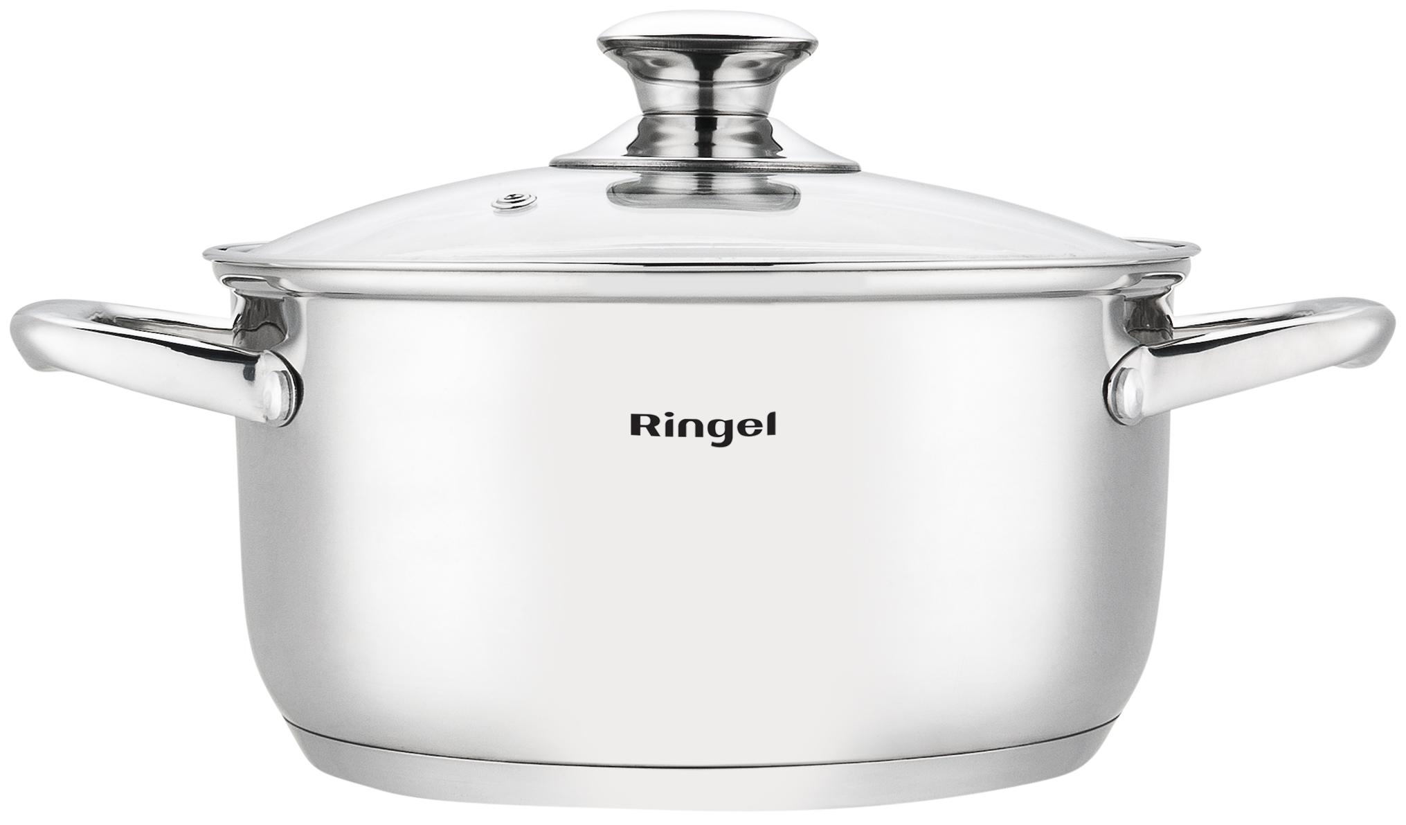 Каструля RINGEL Grey line 20 см (3.2л) з кришкою нерж (RG-2022-20)