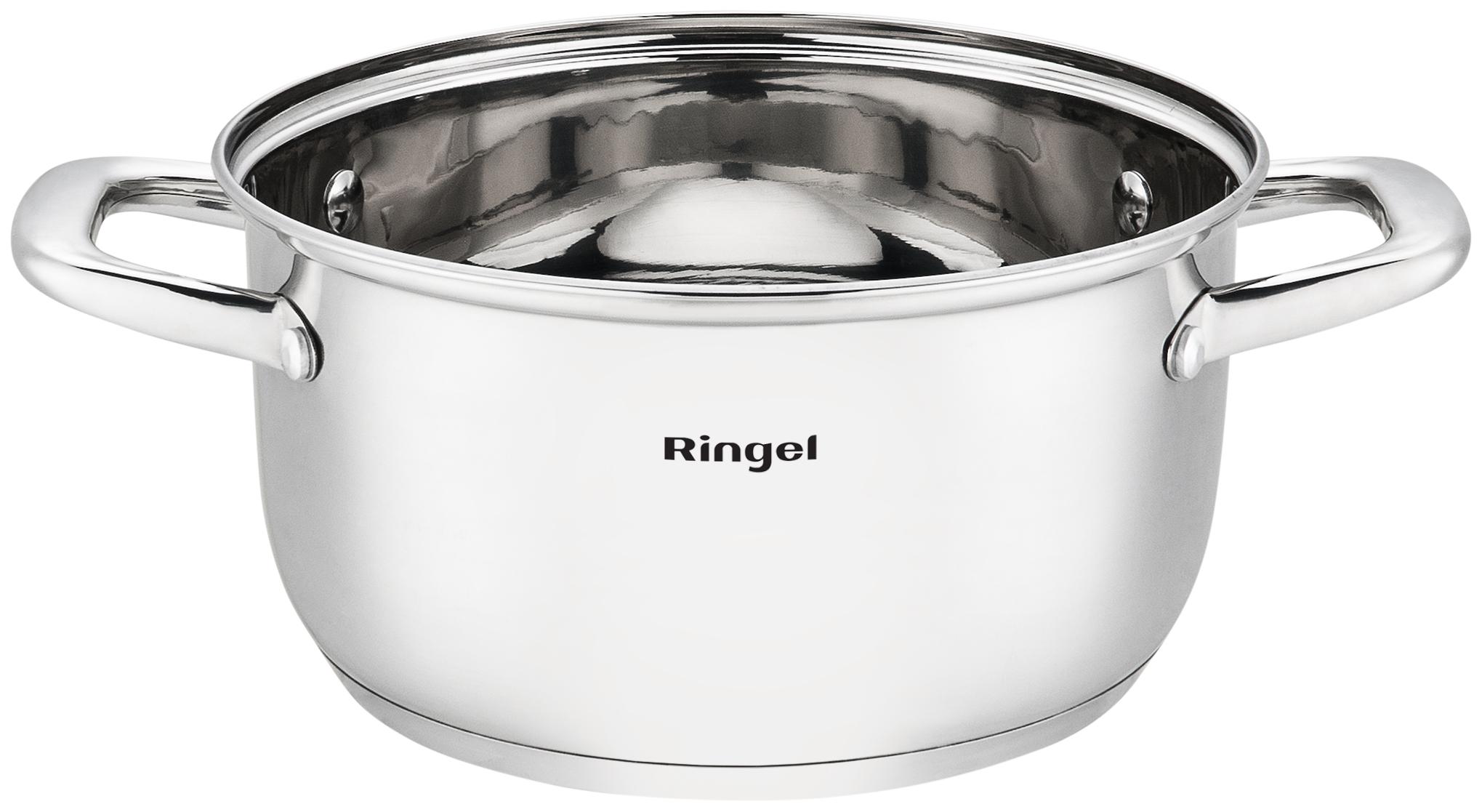 Каструля RINGEL Grey line 20 см (3.2л) з кришкою нерж (RG-2022-20)