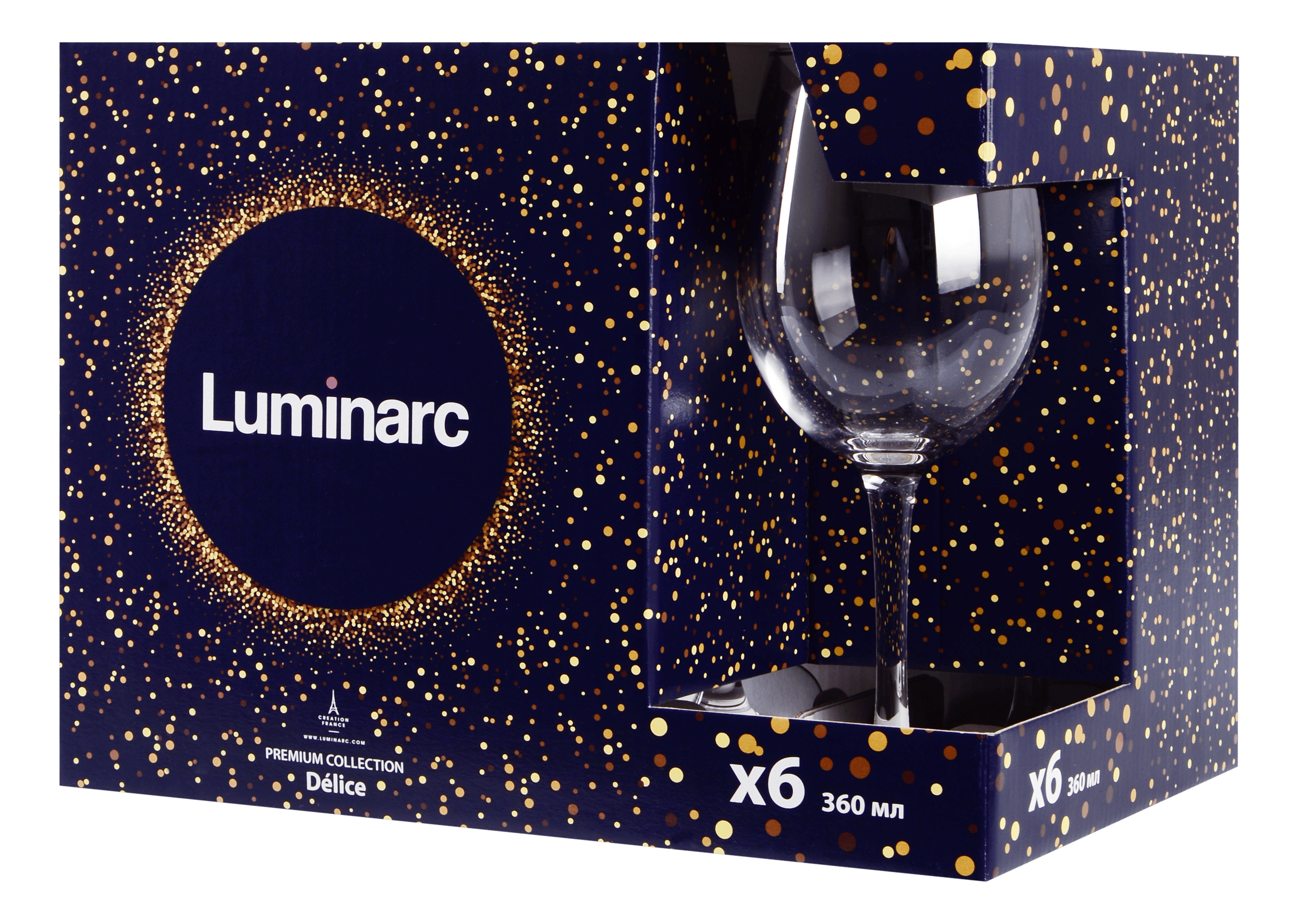 Келих LUMINARC DELICE MIST /НАБІР/ 6х360 мл (J9397/4)