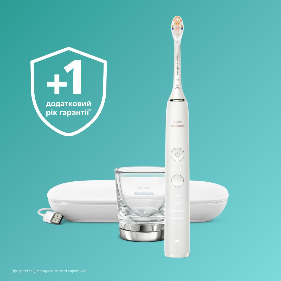 Зубна електрощітка PHILIPS HX9911/19 Sonicare DiamondClean 9000 White
