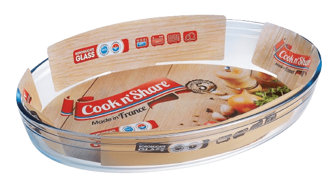 Форма с/к PYREX Cook n'Share форма скл.овал 30х21х6см(2л)кол.вклад (345BN00/CH44)