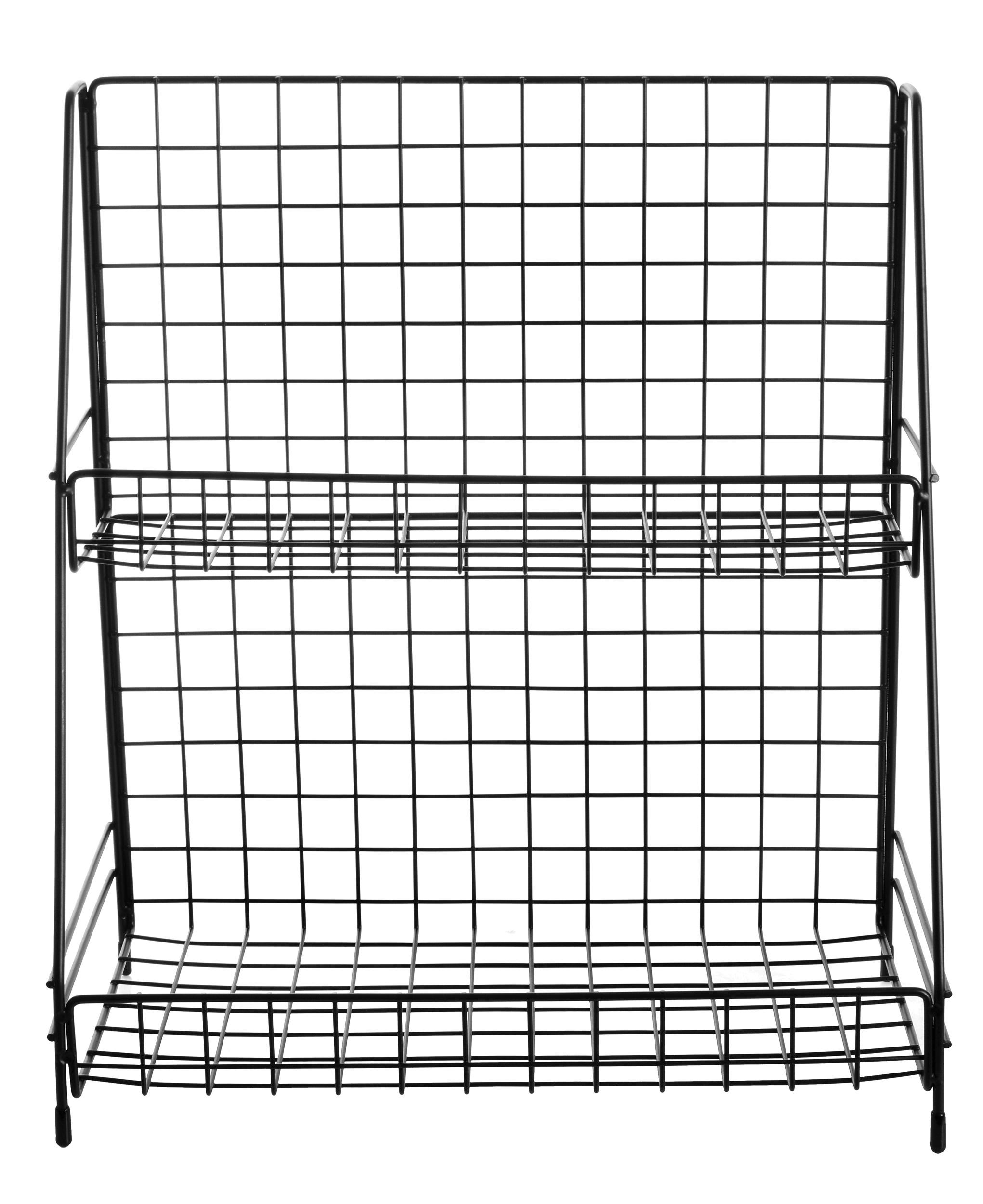 Кух.прилад RINGEL Raum двоярусна полиця 30*15.5*34 чорна (RG-025b)