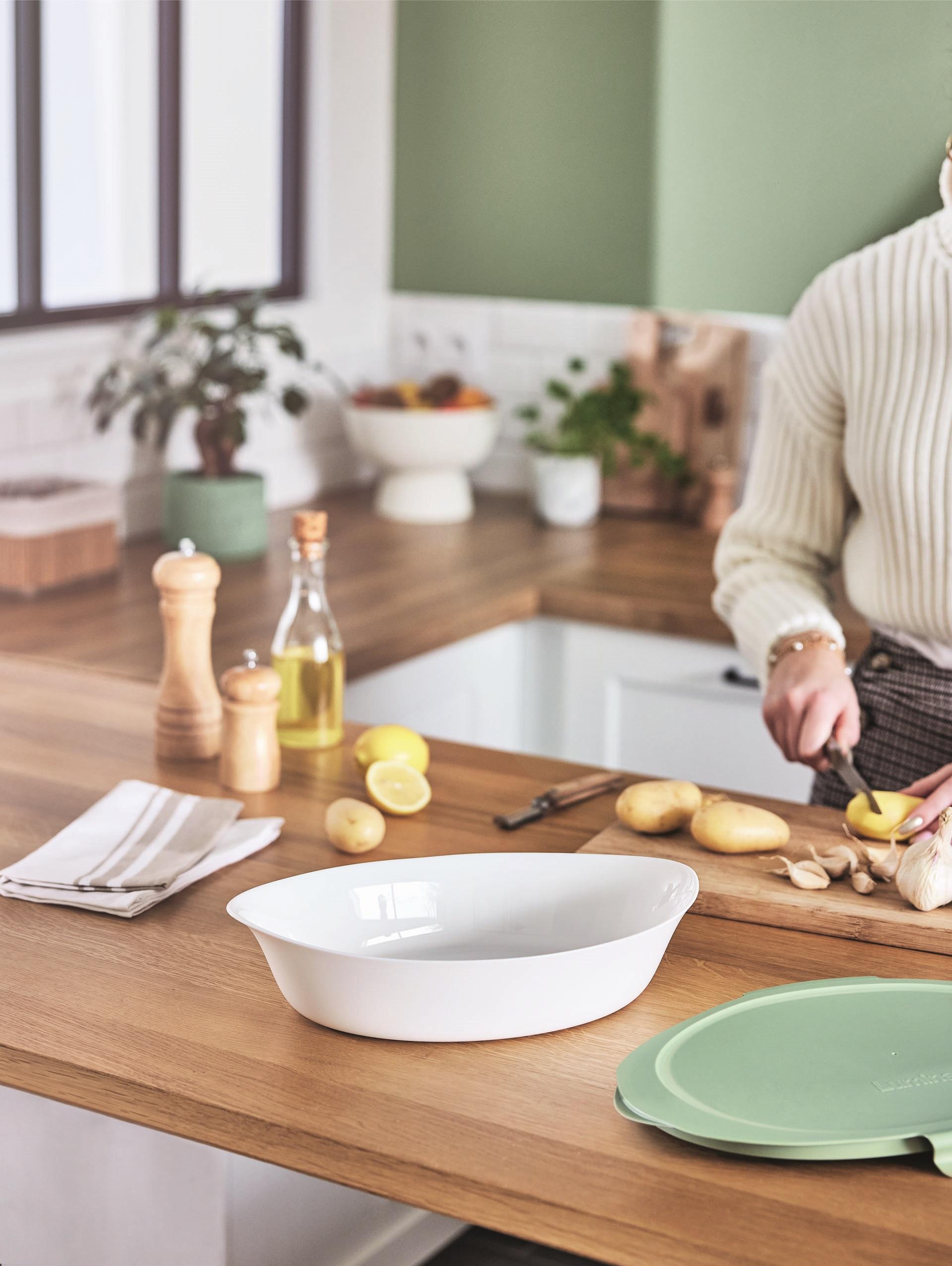 Форма с/к LUMINARC SMART CUISINE CARINE д.запік/овал/ 32*20 см з кришкою (V5945)