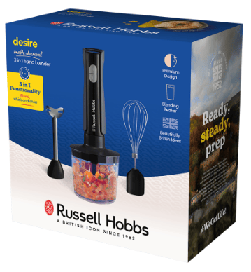 Блендерний набір RUSSELL HOBBS 27141-56 Matte Charcoal 3 in 1 Hand Blender