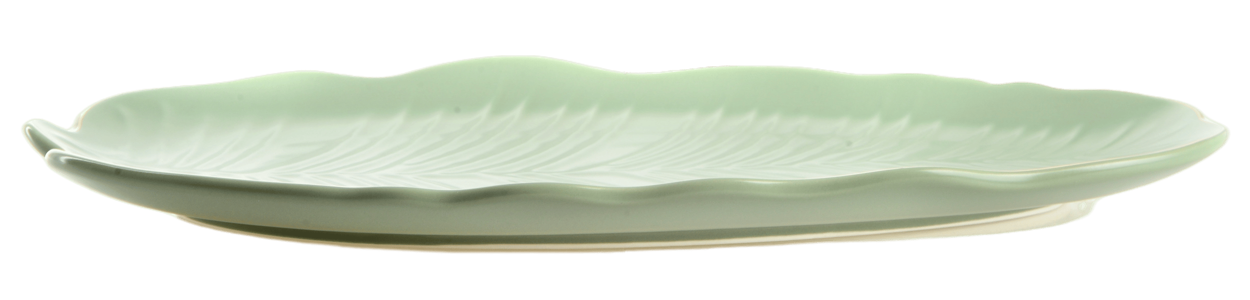 Блюдо Limited Edition LEAF GREEN GOLD / 30x16.8 см /овальне (B010789)