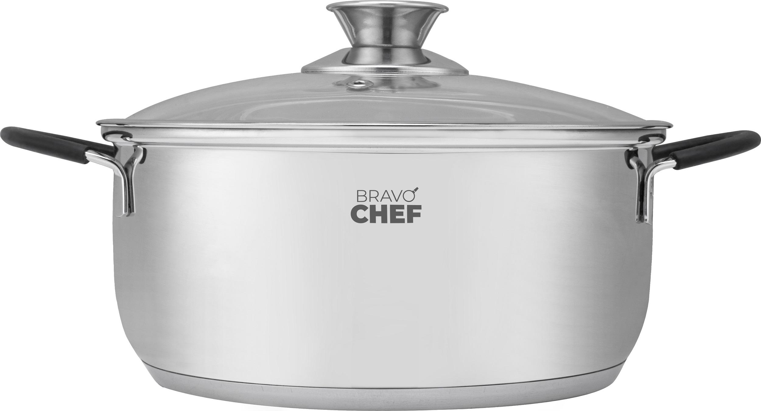 Каструля BRAVO CHEF Safran нерж 16 см (1.4 л) з кришкою (BC-2014-16)