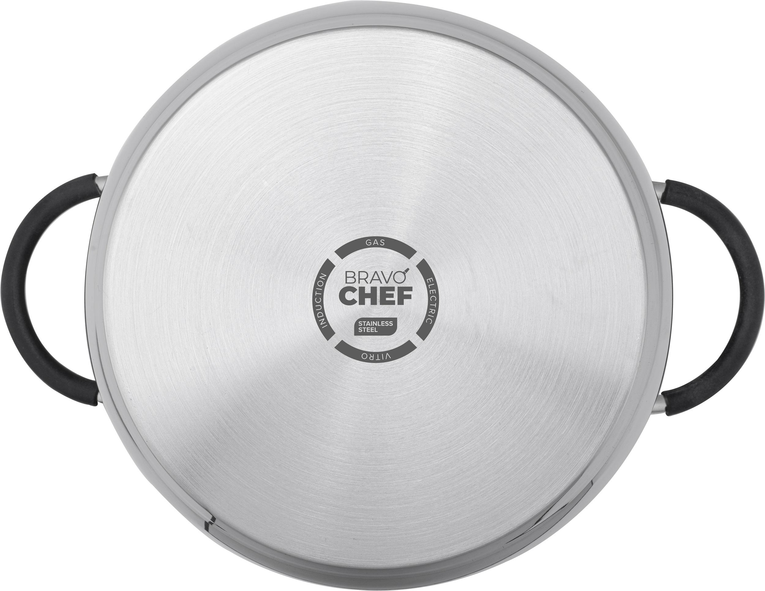 Каструля BRAVO CHEF Safran нерж 18 см (2.0 л) з кришкою (BC-2014-18)