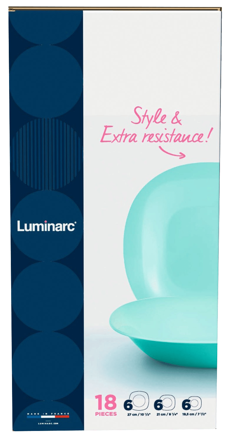 Сервіз LUMINARC CARINE LIGHT TURQUOISE / 18 пр. (P7628)