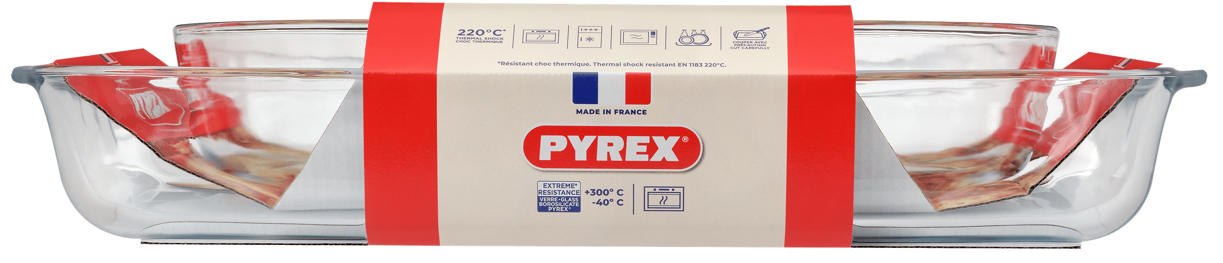 Форма с/к PYREX н-р форм 2пр (прямокут 40х27, овал 30х21см) (913S604/8044)