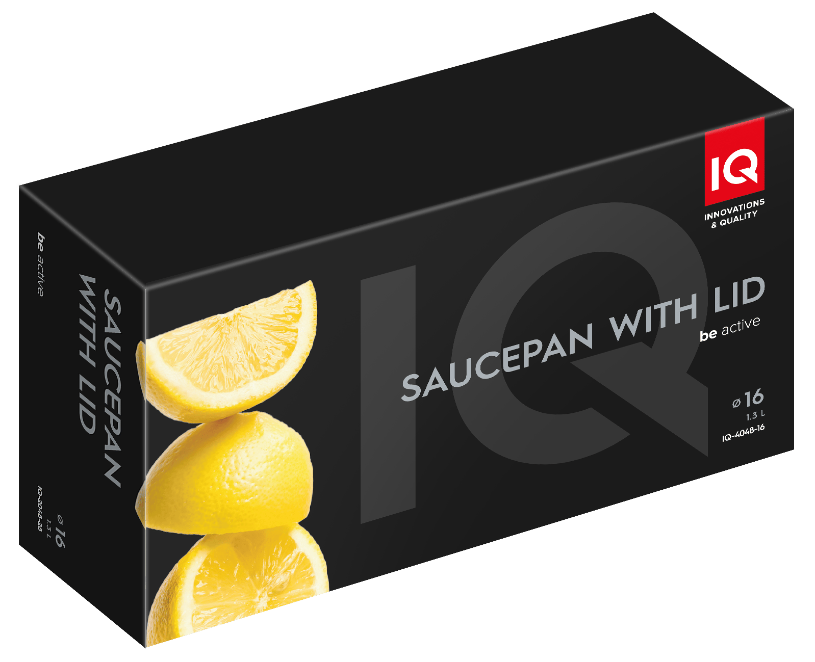 Ківш IQ Be Active алюмінієвий 16 см (1.3 л) з кришкою (IQ-4048-16)