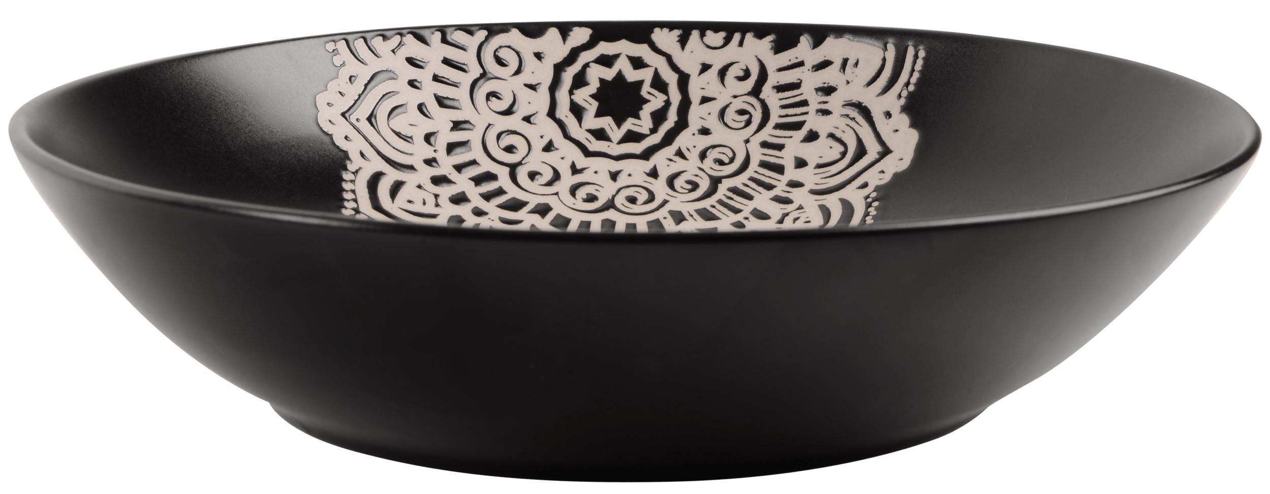 Тарілка Limited Edition KORA /20 см /суп./чорна (JH7574-1)