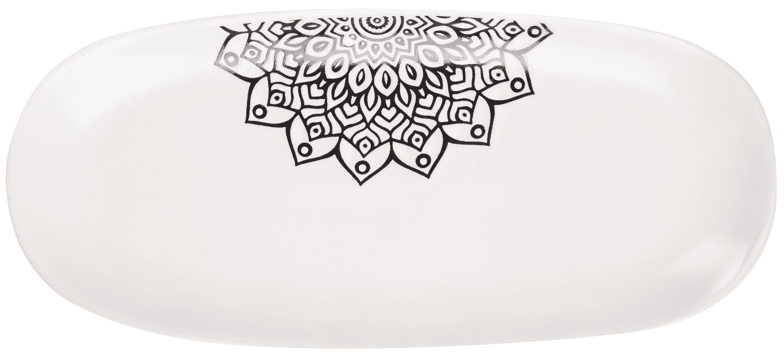 Блюдо Limited Edition KORA /25.5 см /овал./біле (JH8352-2)