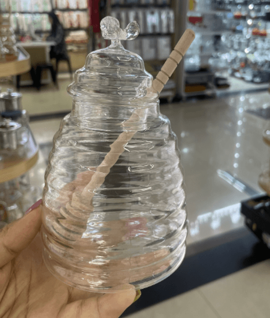 Банка LED HONEY з бамбук.ложк./ 480 мл (B060712)