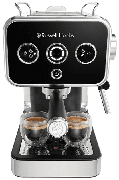 Кавоварка еспрессо RUSSELL HOBBS Distinctions 26450-56, чорно-сріблястий