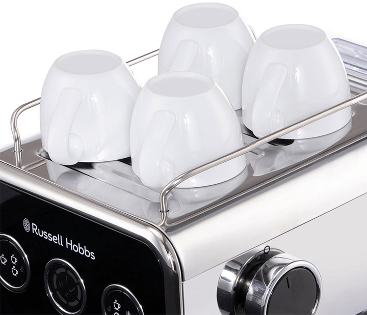 Кавоварка еспрессо RUSSELL HOBBS Distinctions 26450-56, чорно-сріблястий