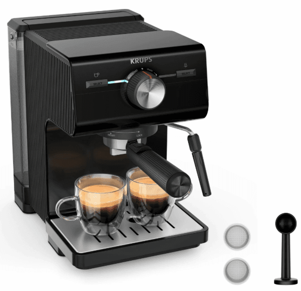 Каво машина KRUPS XP381810 OPIO BLK РІЖКОВА КАВОВАРКА