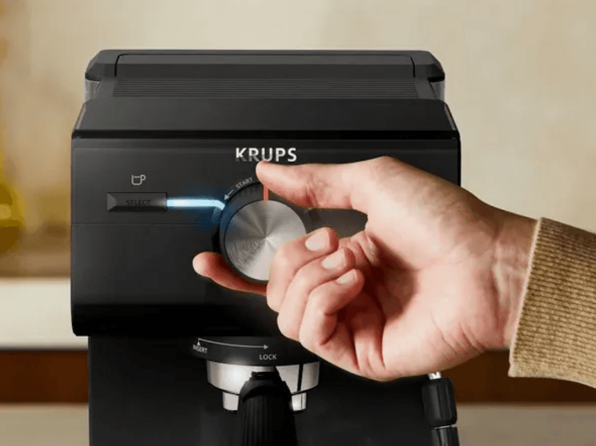 Каво машина KRUPS XP381810 OPIO BLK РІЖКОВА КАВОВАРКА
