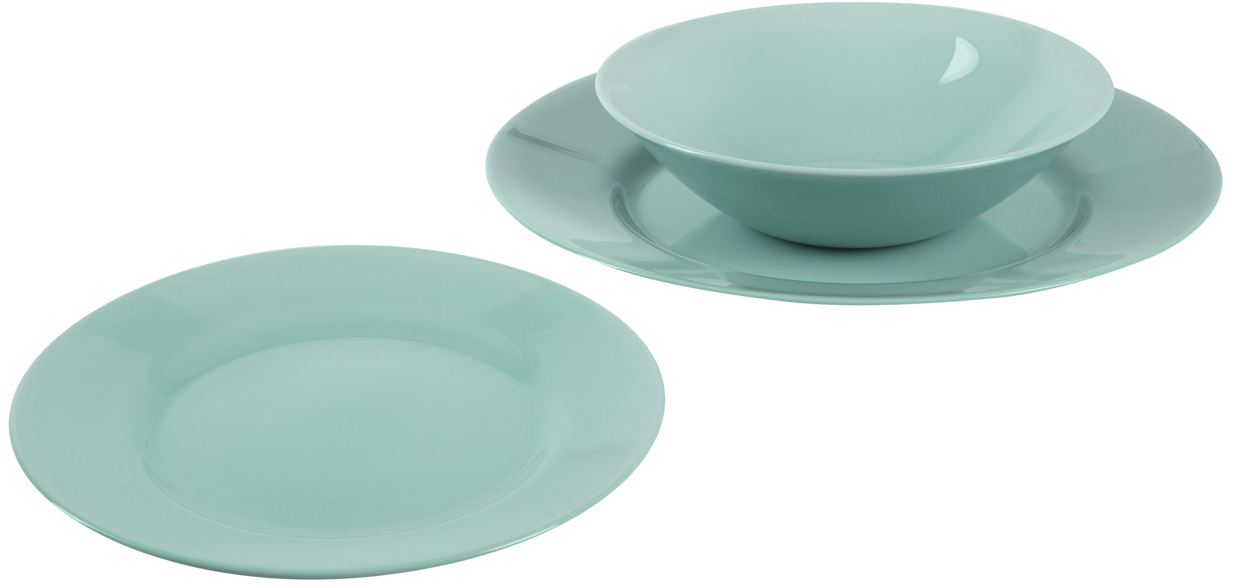 Тарілка LUMINARC PLUMI LIGHT TURQUOISE /24 см /обід. (V9044)