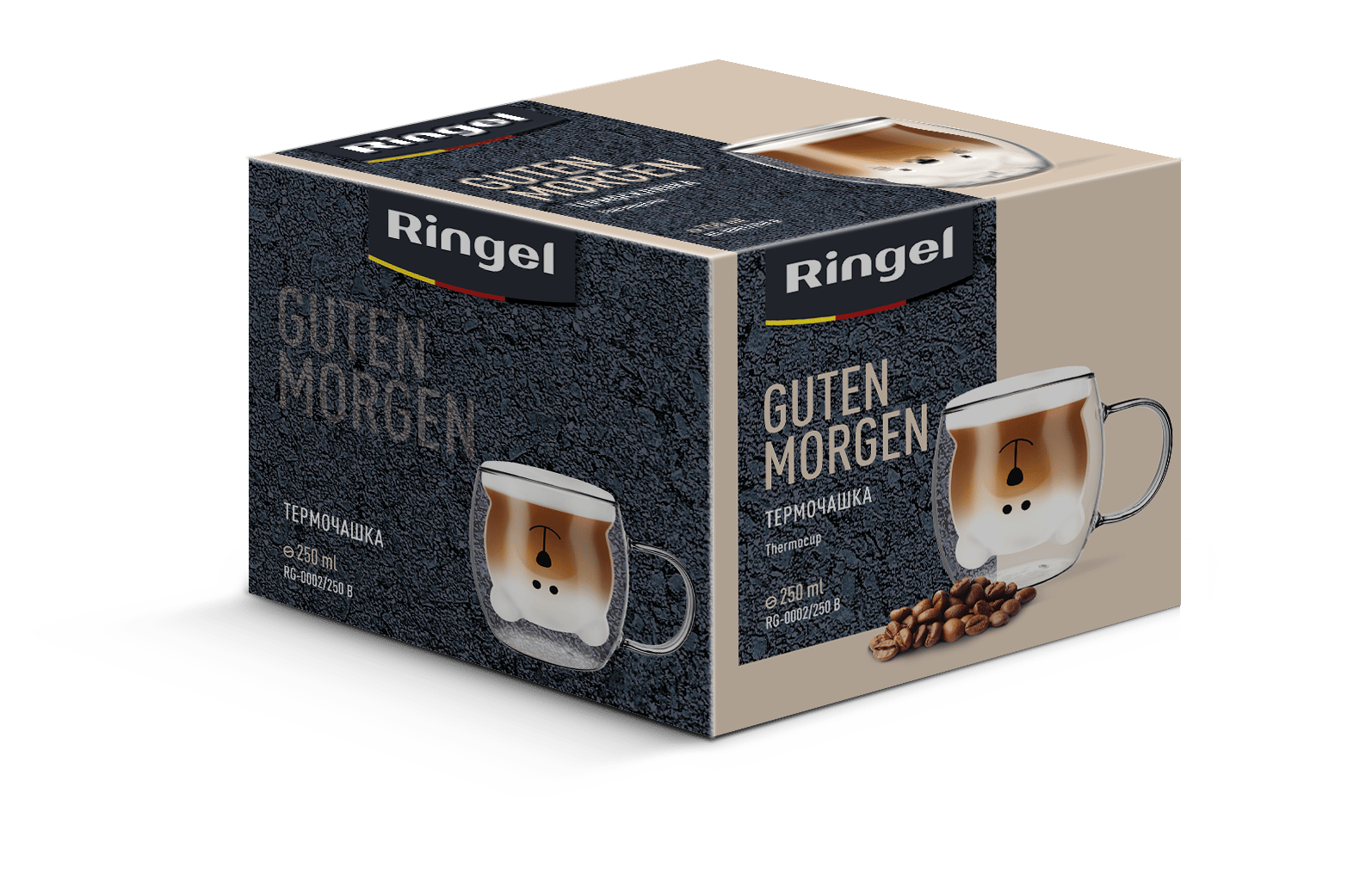 Чашка RINGEL Guten Morgen подвійна стінка 250мл Корпоративний герой (RG-0002/250 B)