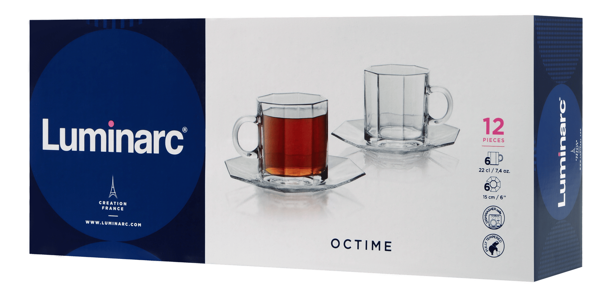 Сервіз LUMINARC OCTIME / 6х220 мл д/чаю (X0323)
