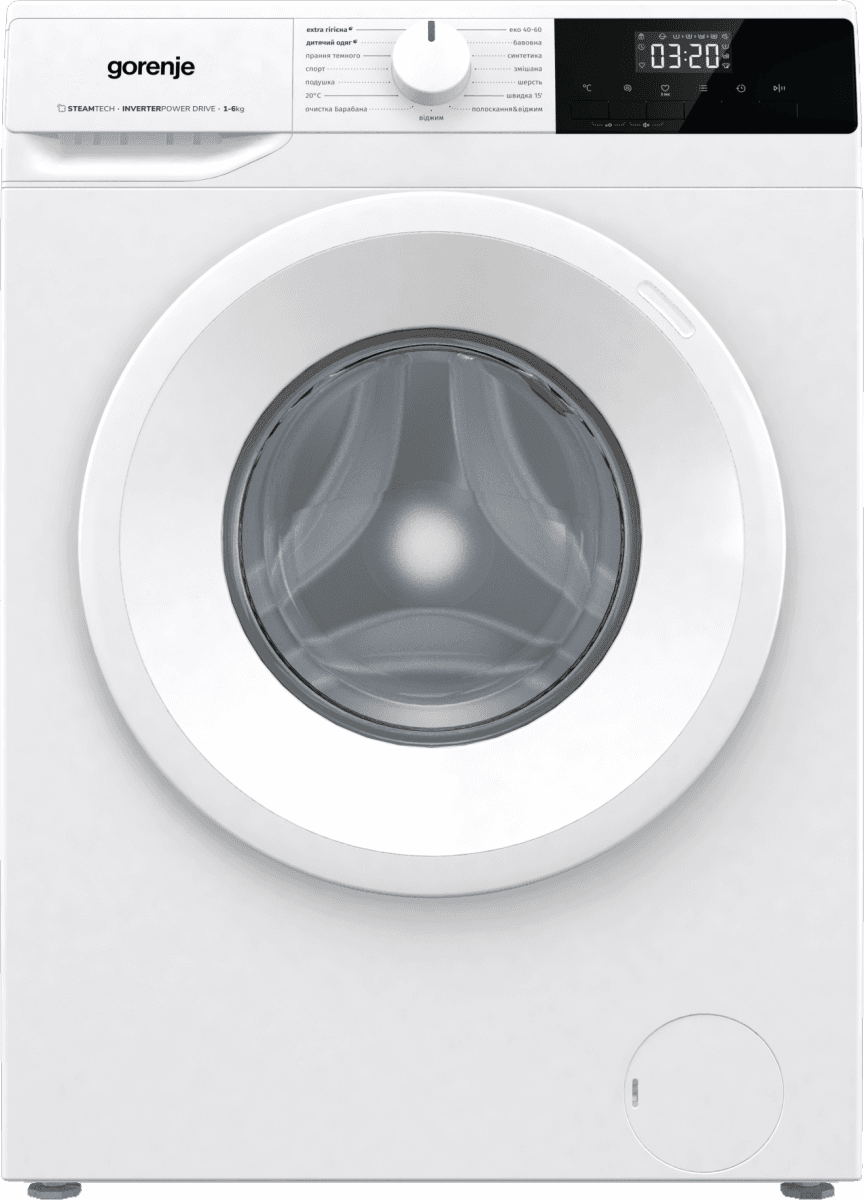 Пральна машина GORENJE WNHPI 62SCSIRV/UA (WFLP6012) + пласт. бак