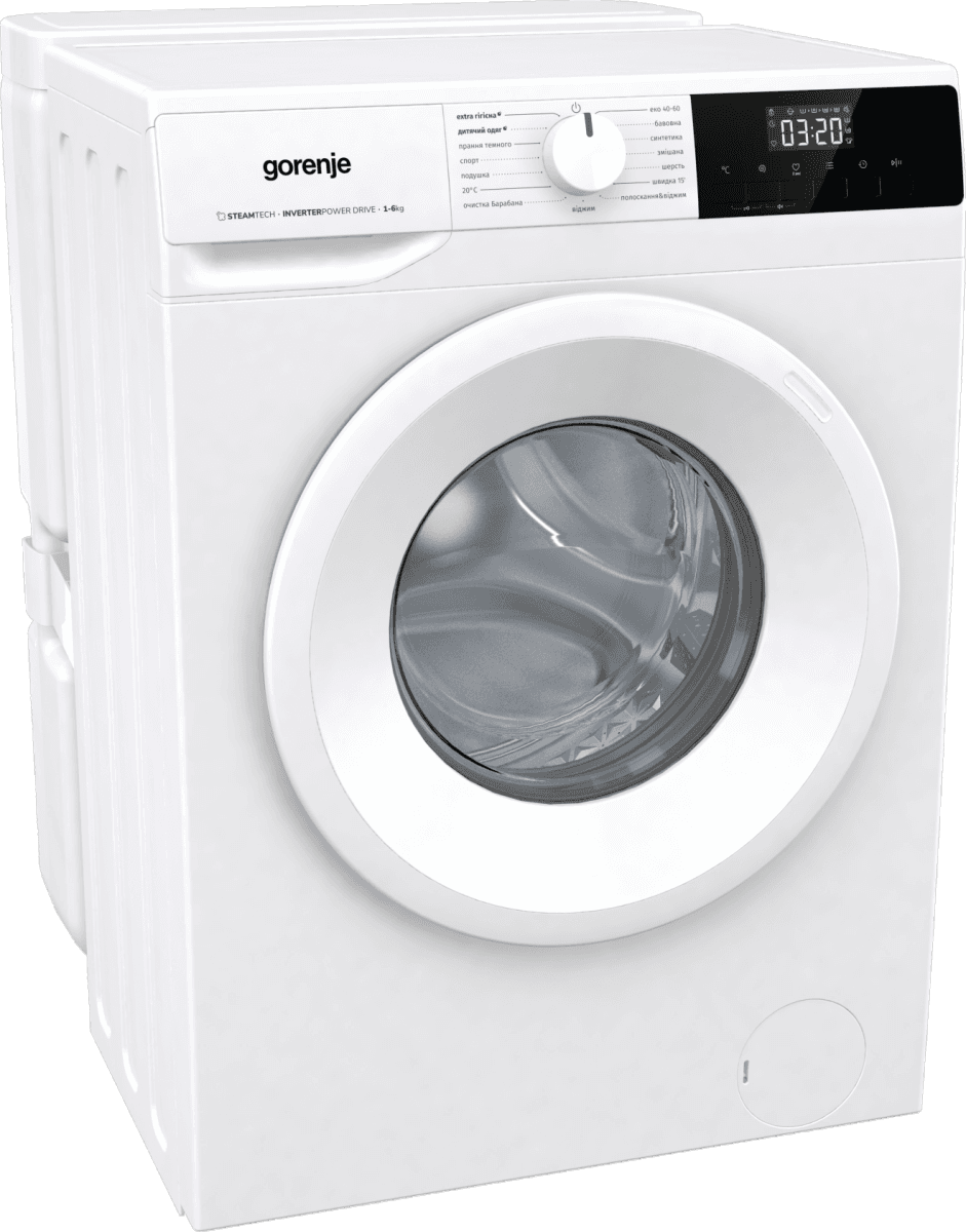 Пральна машина GORENJE WNHPI 62SCSIRV/UA (WFLP6012) + пласт. бак