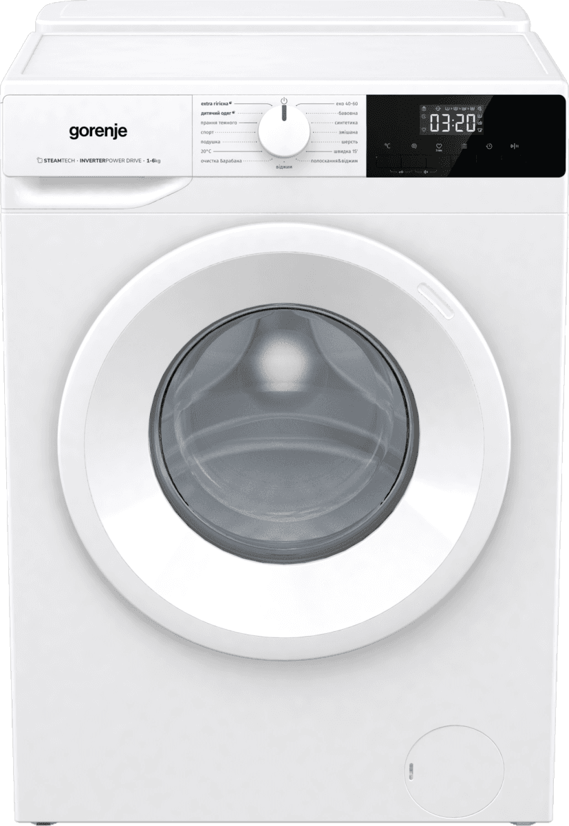 Пральна машина GORENJE WNHPI 62SCSIRV/UA (WFLP6012) + пласт. бак