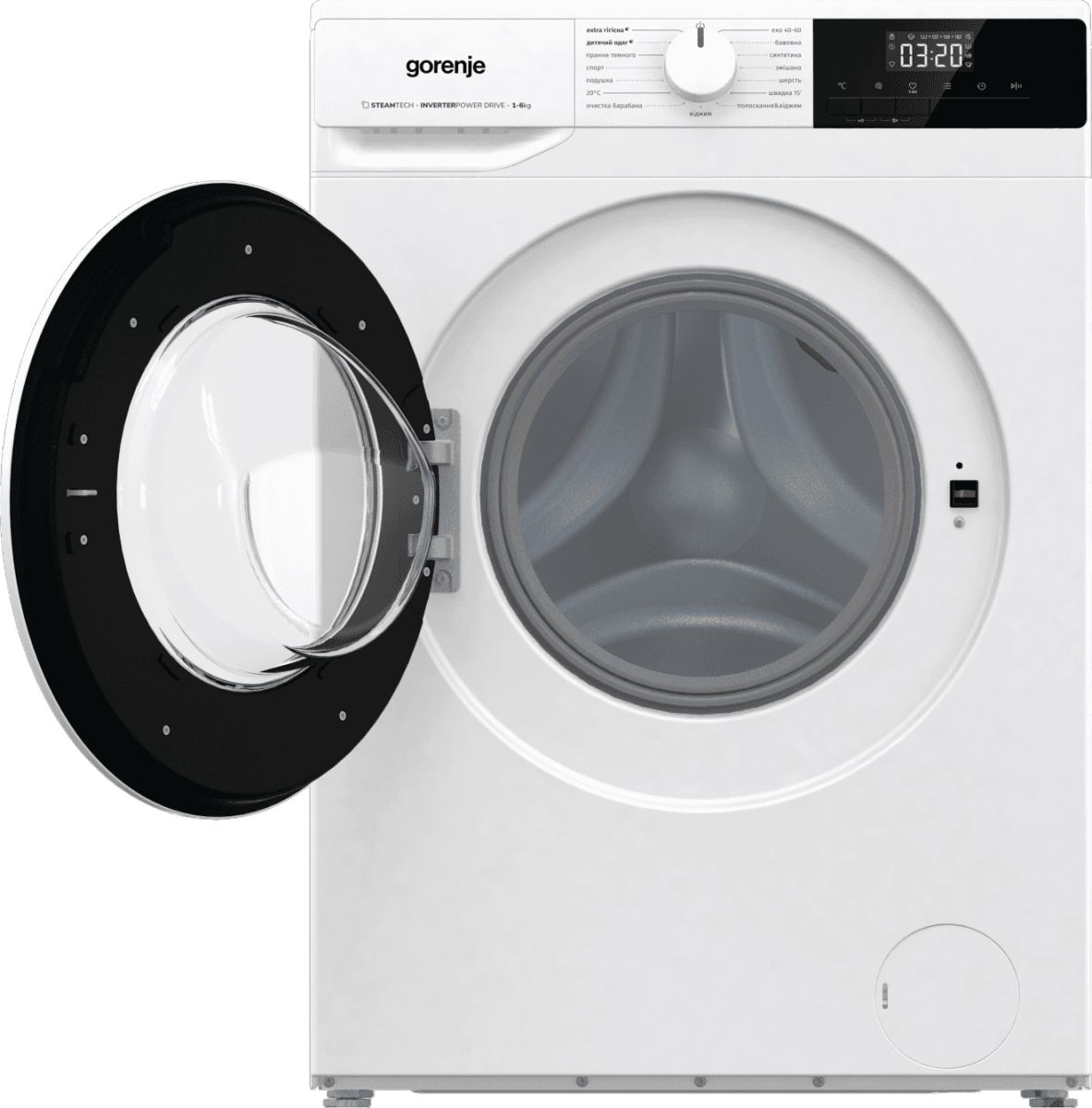 Пральна машина GORENJE WNHPI 62SCSIRV/UA (WFLP6012) + пласт. бак