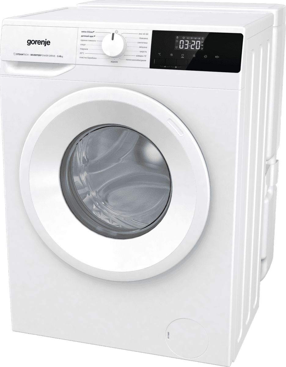 Пральна машина GORENJE WNHPI 62SCSIRV/UA (WFLP6012) + пласт. бак