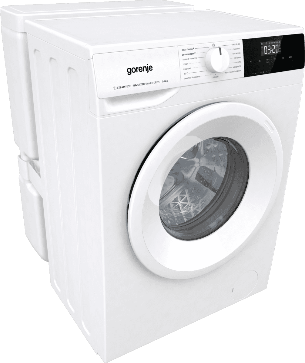 Пральна машина GORENJE WNHPI 62SCSIRV/UA (WFLP6012) + пласт. бак
