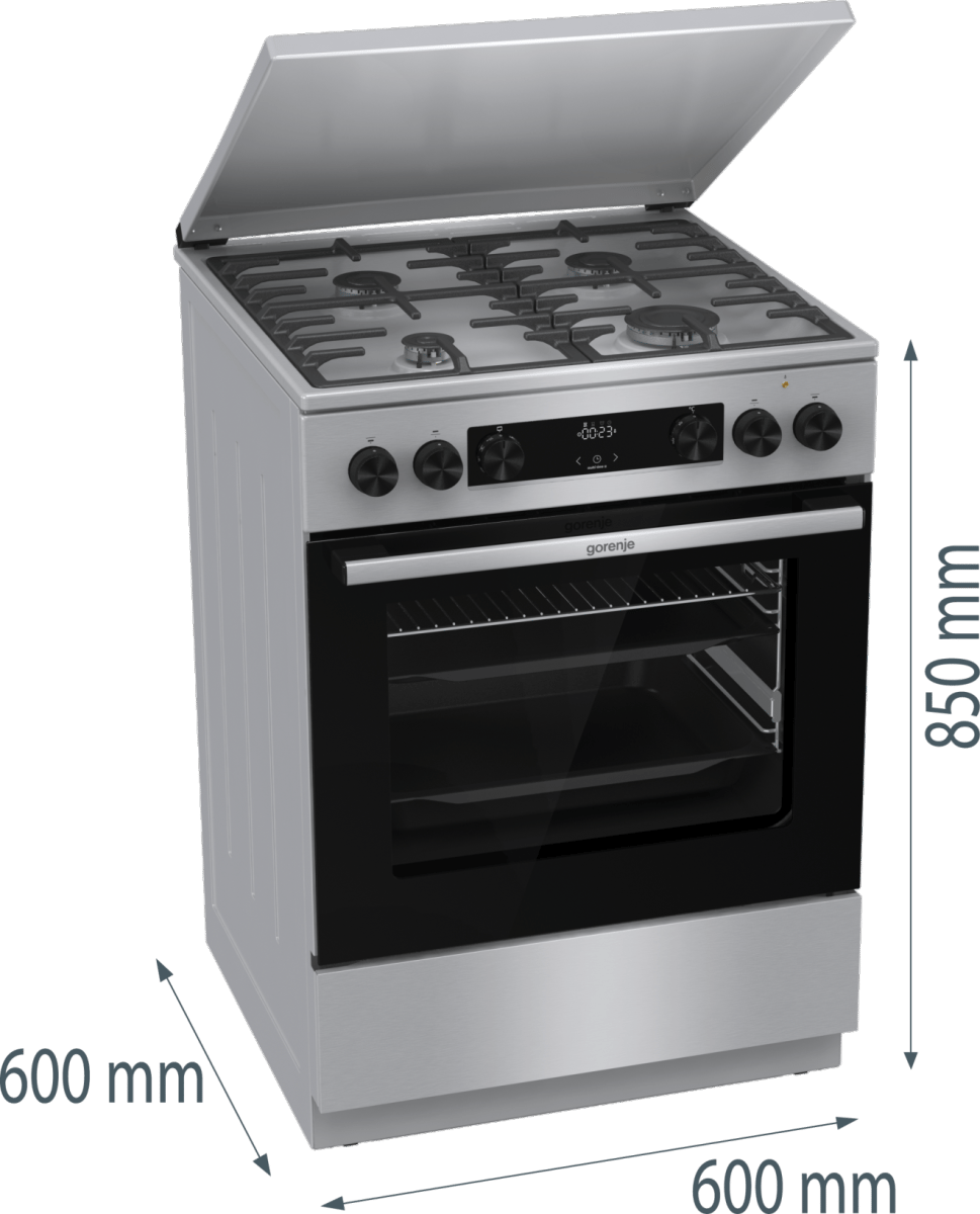 Плита комбінована GORENJE GKS6C71XF (FM6A4D-FPJDB)