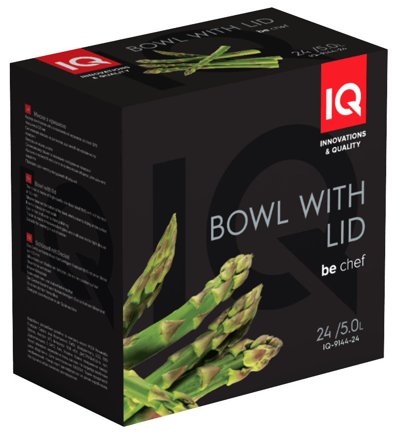 Миска IQ Be Chef 20 см (3.0 л) нерж з кришкою (IQ-9144-20)