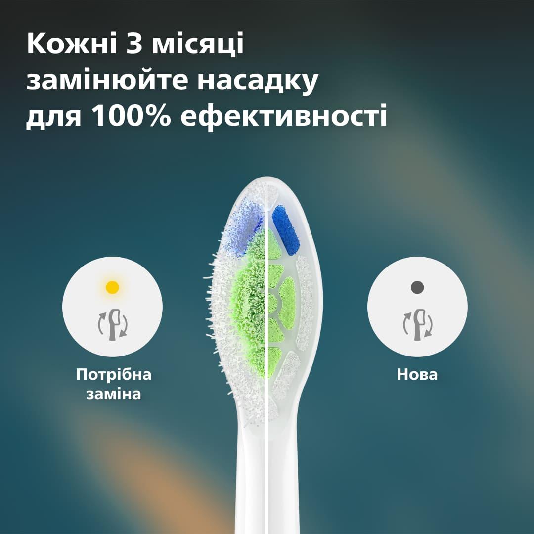 Зубна електрощітка PHILIPS HX6064/87 насадки Optimal White 4 шт