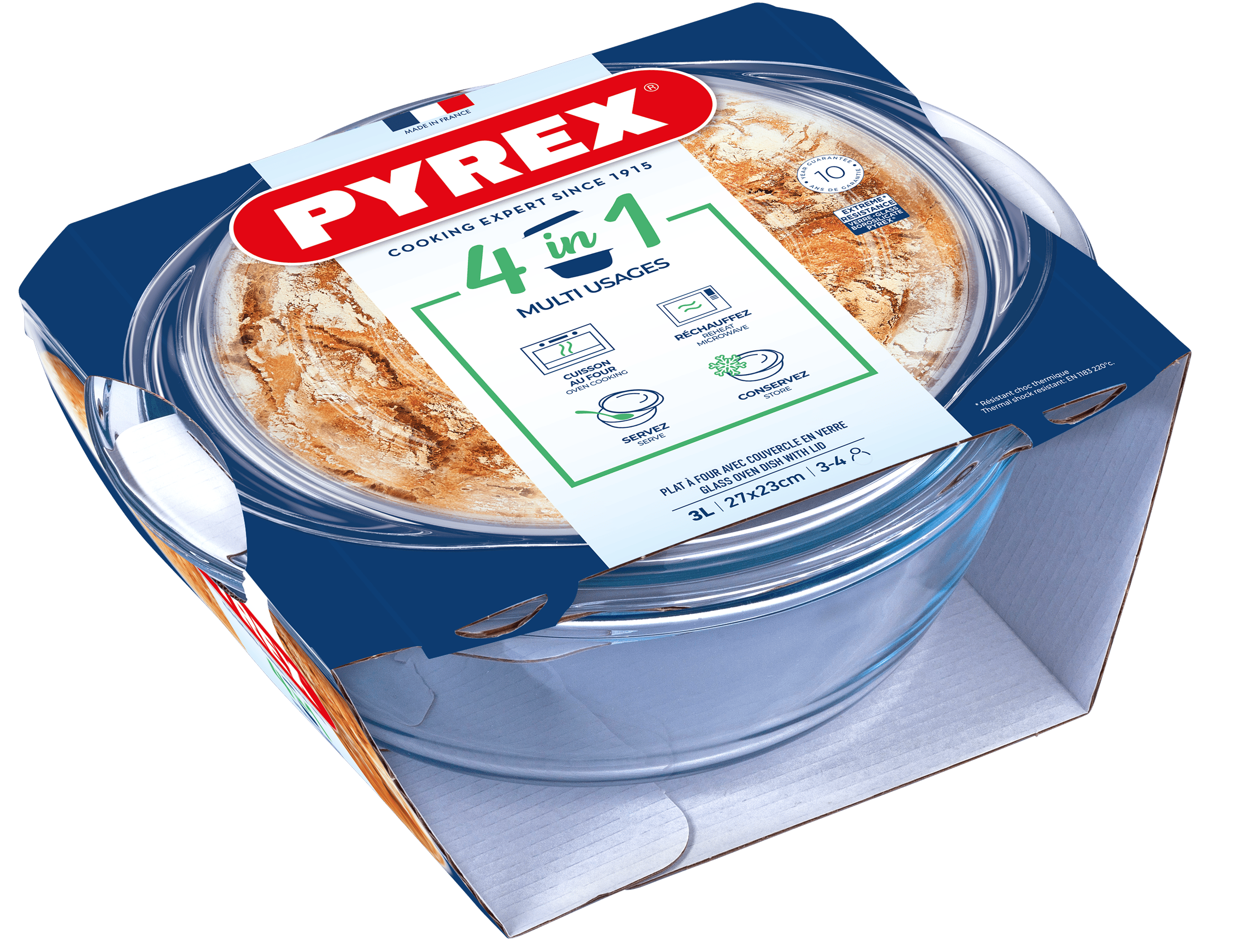 Каструля с/к PYREX кастрюля кругл. 2.3л + 0.7л (208A000/8643)
