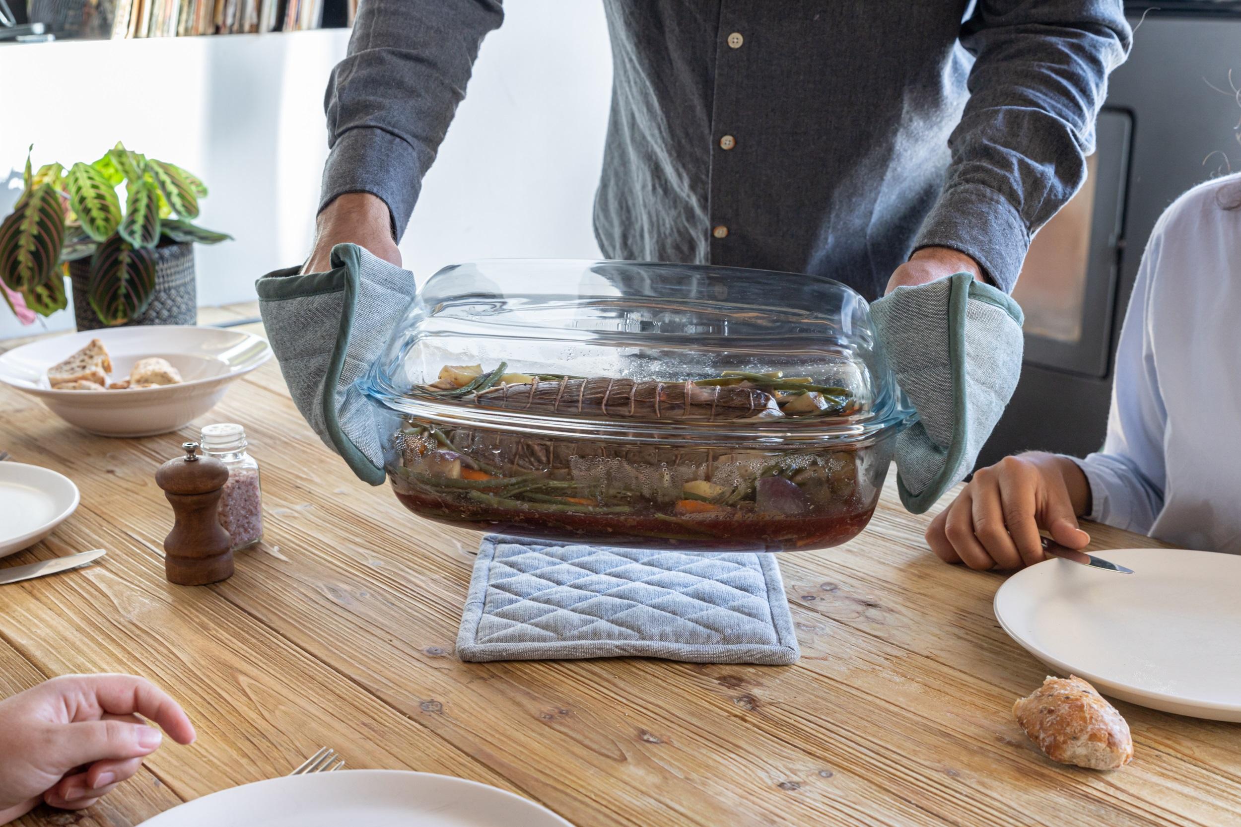 Каструля с/к PYREX кастрюля прямокут. 4.4л + 2.3л (466A000/8443)