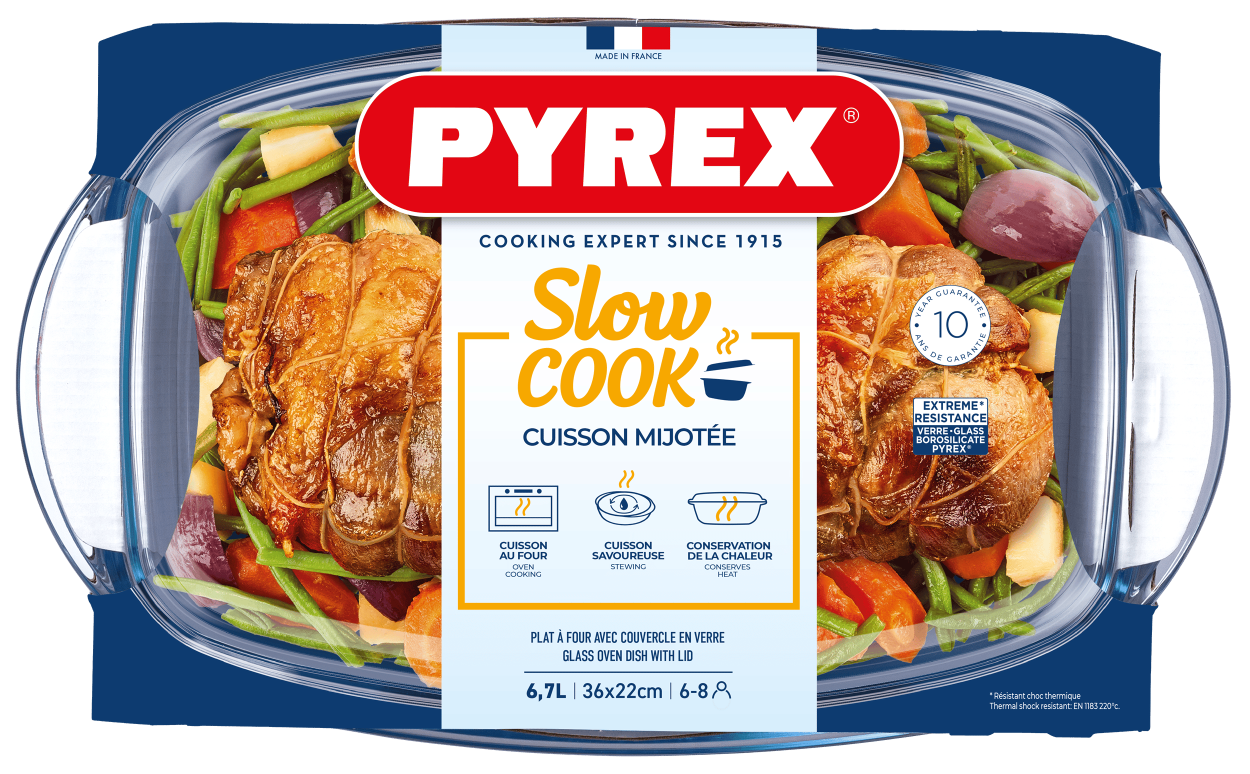 Каструля с/к PYREX кастрюля прямокут. 4.4л + 2.3л (466A000/8443)