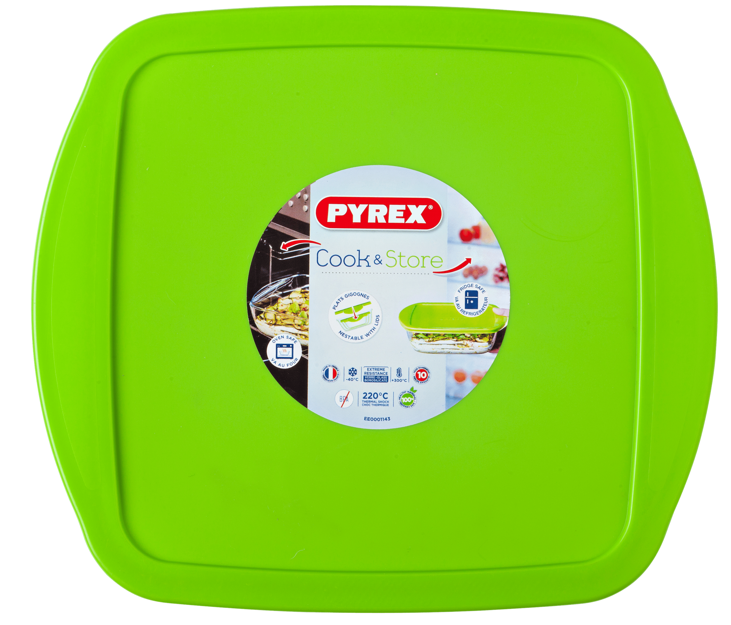 Форма с/к PYREX Cook&Store форма з криш. квад 25х22х7см (2.2л) (212P000/7645)