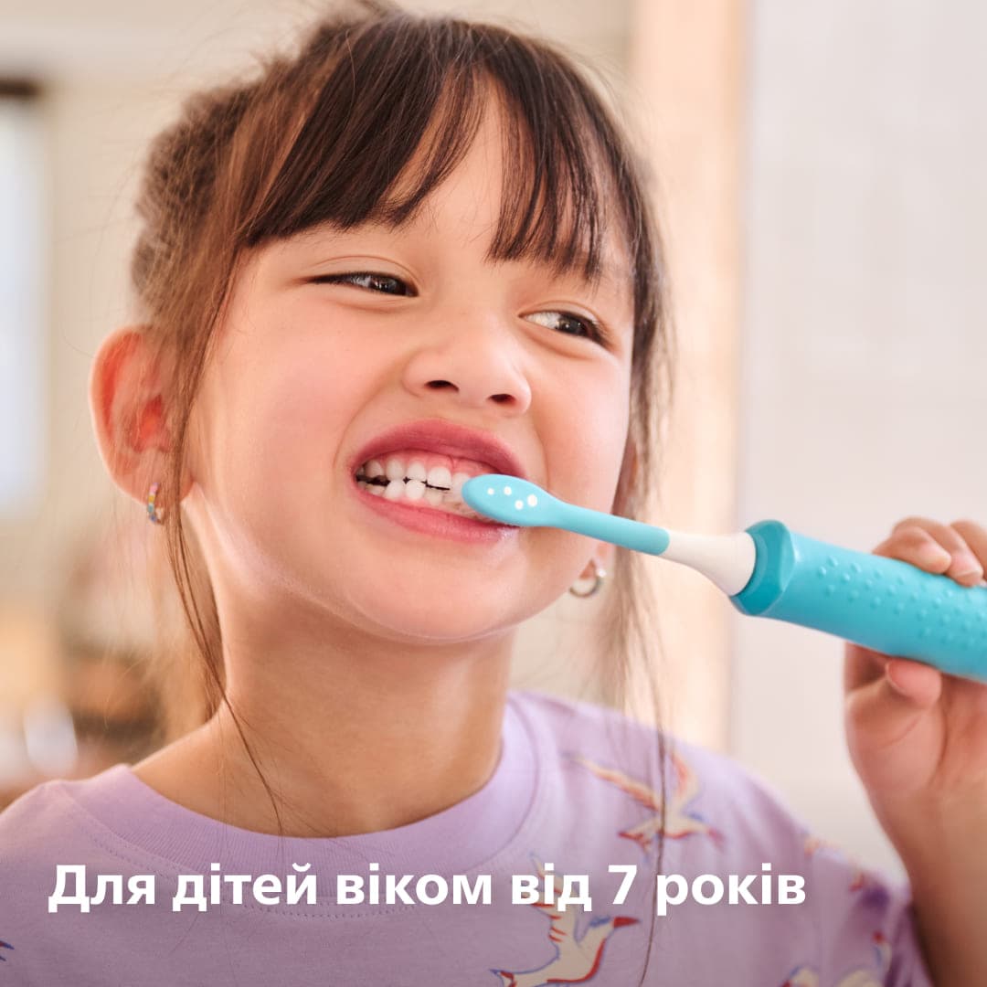 Зубна електрощітка PHILIPS HX6042/90 насадки Kids 7+ років 2 шт