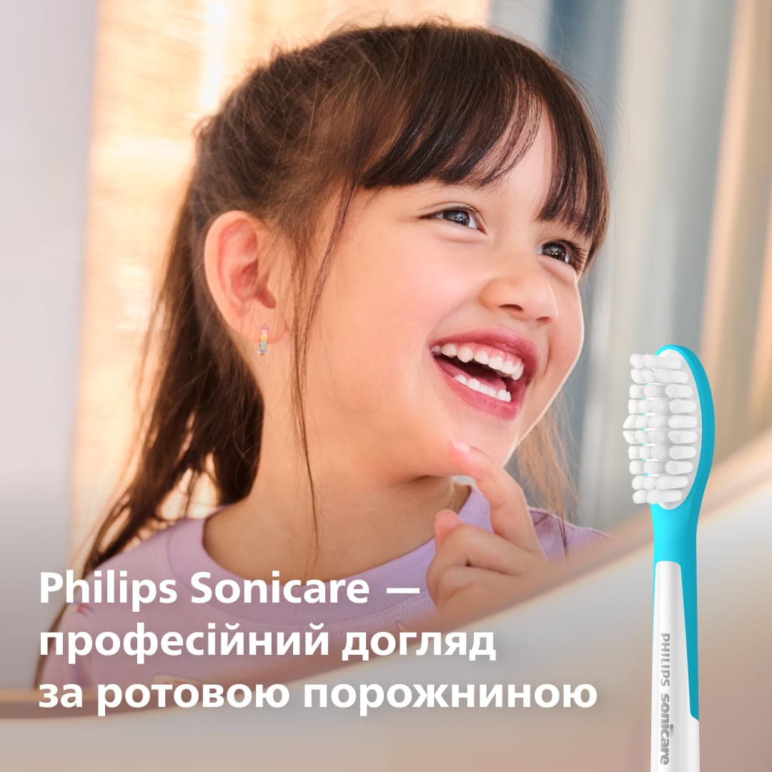 Зубна електрощітка PHILIPS HX6042/90 насадки Kids 7+ років 2 шт