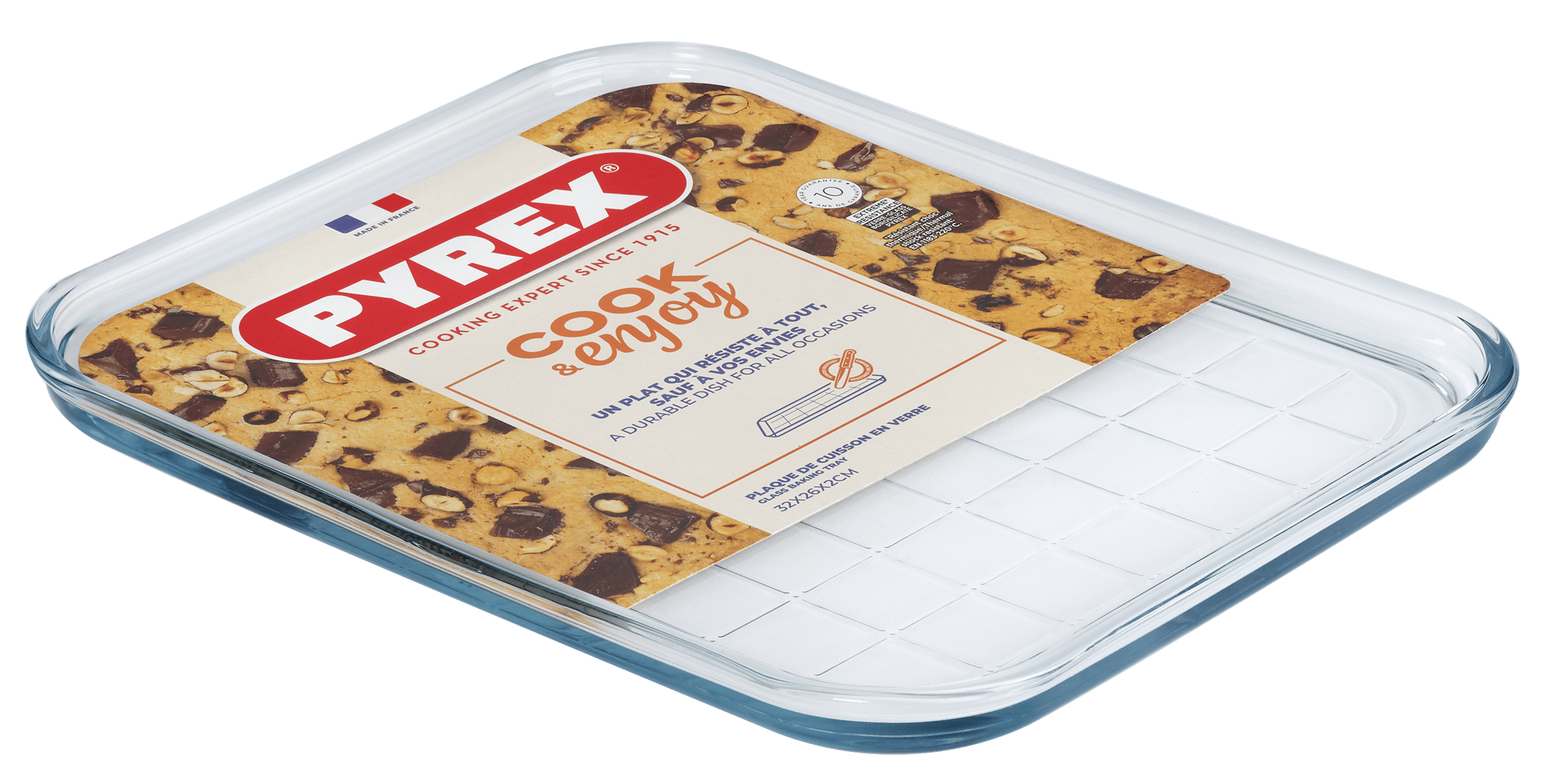 Форма с/к PYREX деко скляне прямокут. 32х26х2см тонке унів. (291B000/8416)
