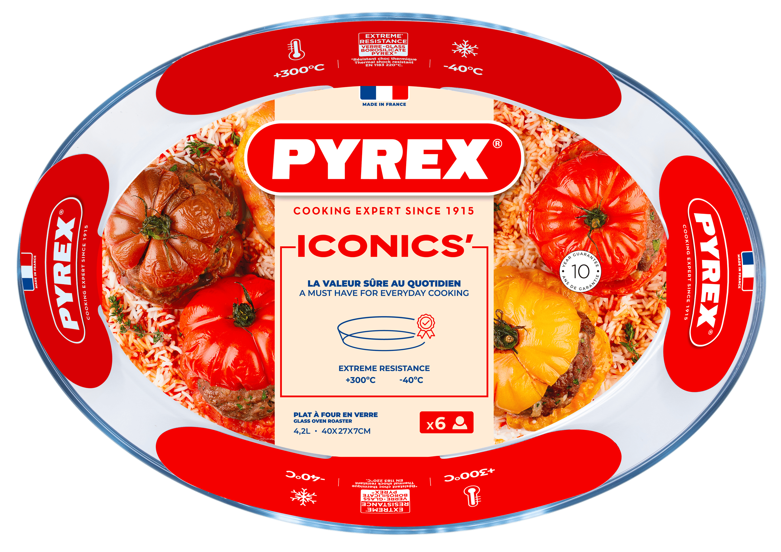 Форма с/к PYREX форма овальна 40х27х7см (4.2л) (347B000/8044)