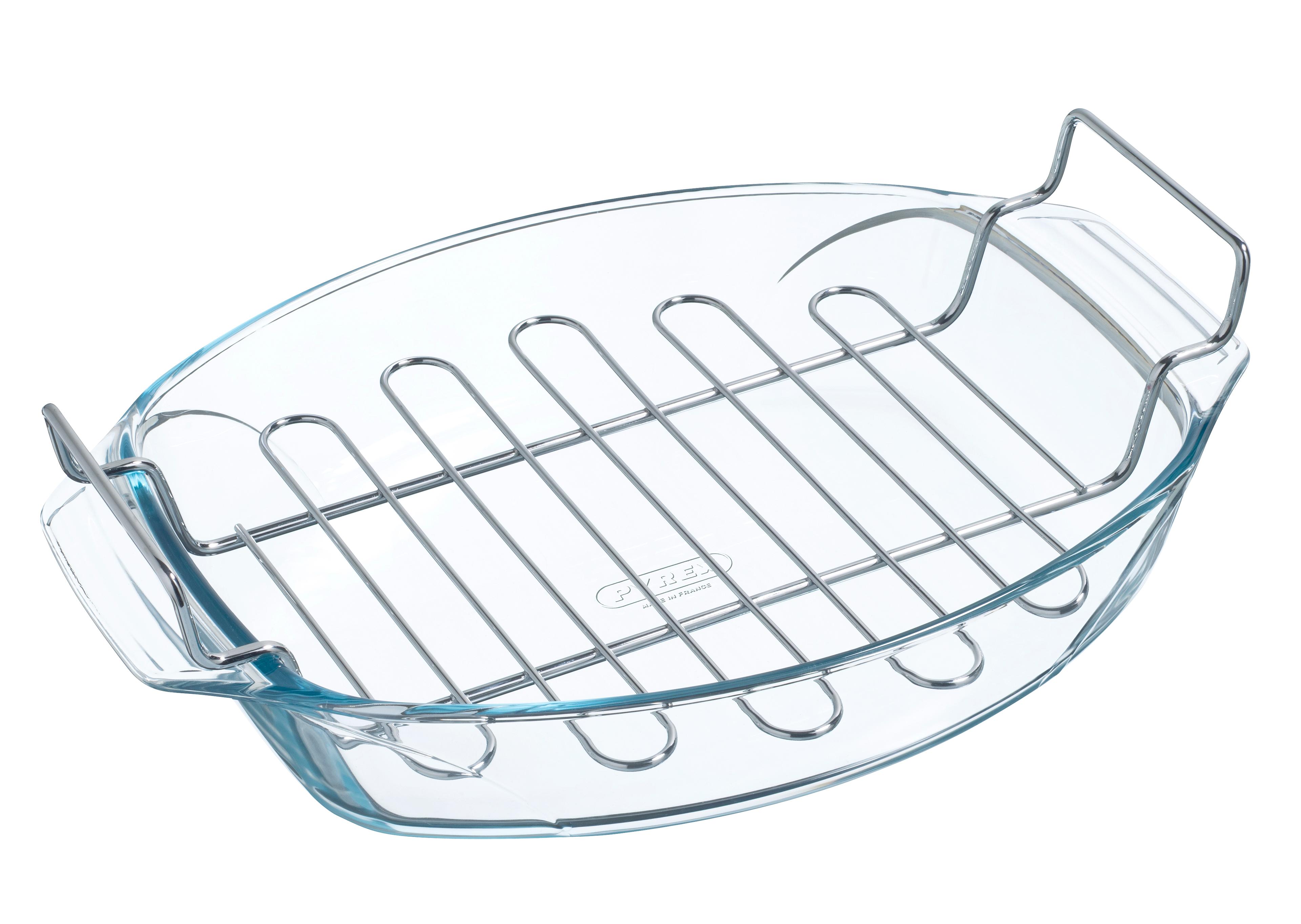 Форма с/к PYREX форма овал. 38х27х11см (4л) з решіт. (412U000/8043)