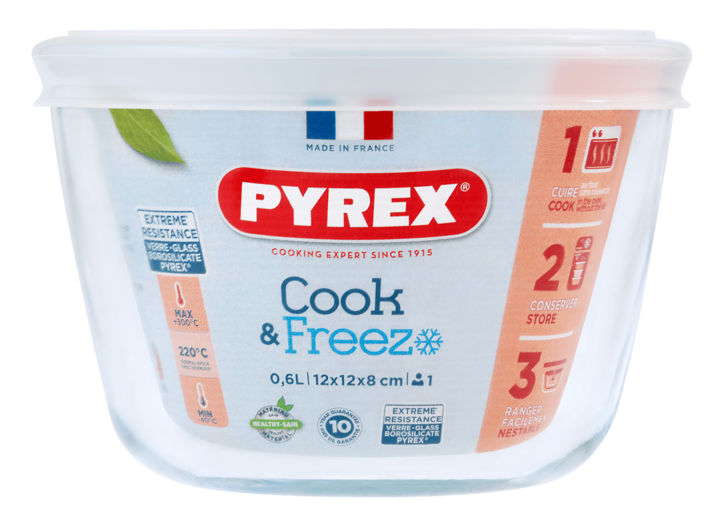 Форма с/к PYREX Cook&Freez форма з криш. кругл. 12х8см (0.6л) (152P001/7948)