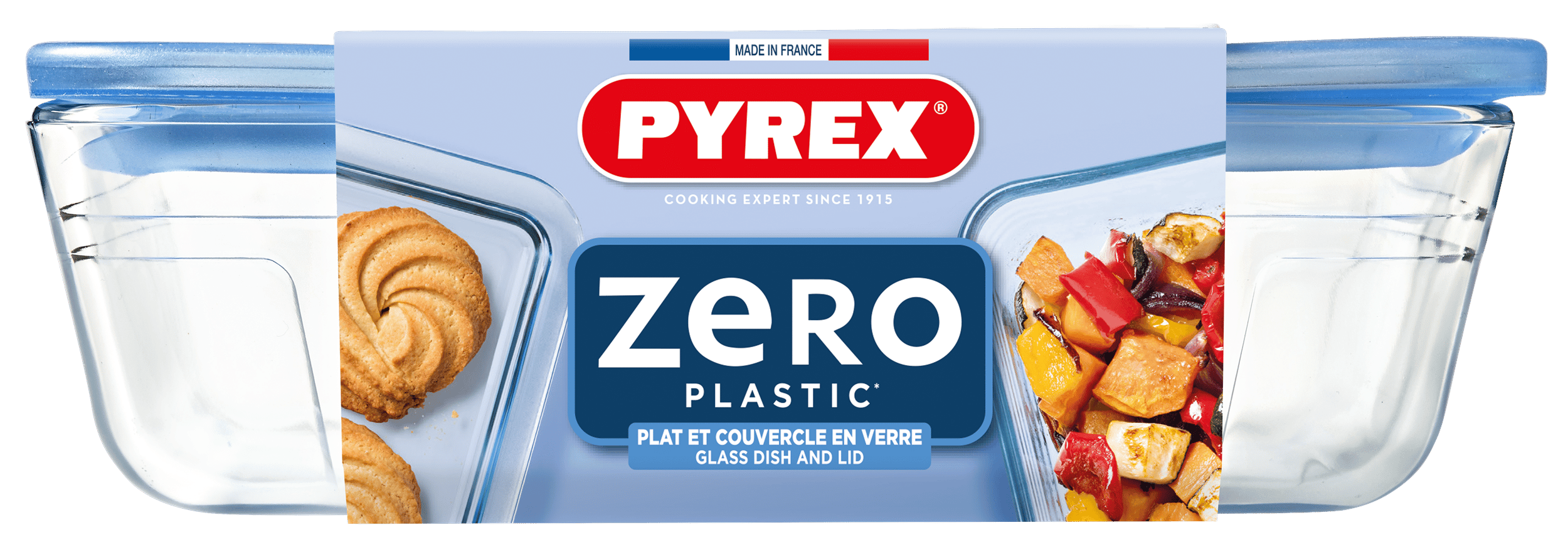 Форма с/к PYREX Pure Glass 1.5 л прямокут. 22x17x7см скл. кришка (242A000/8045)