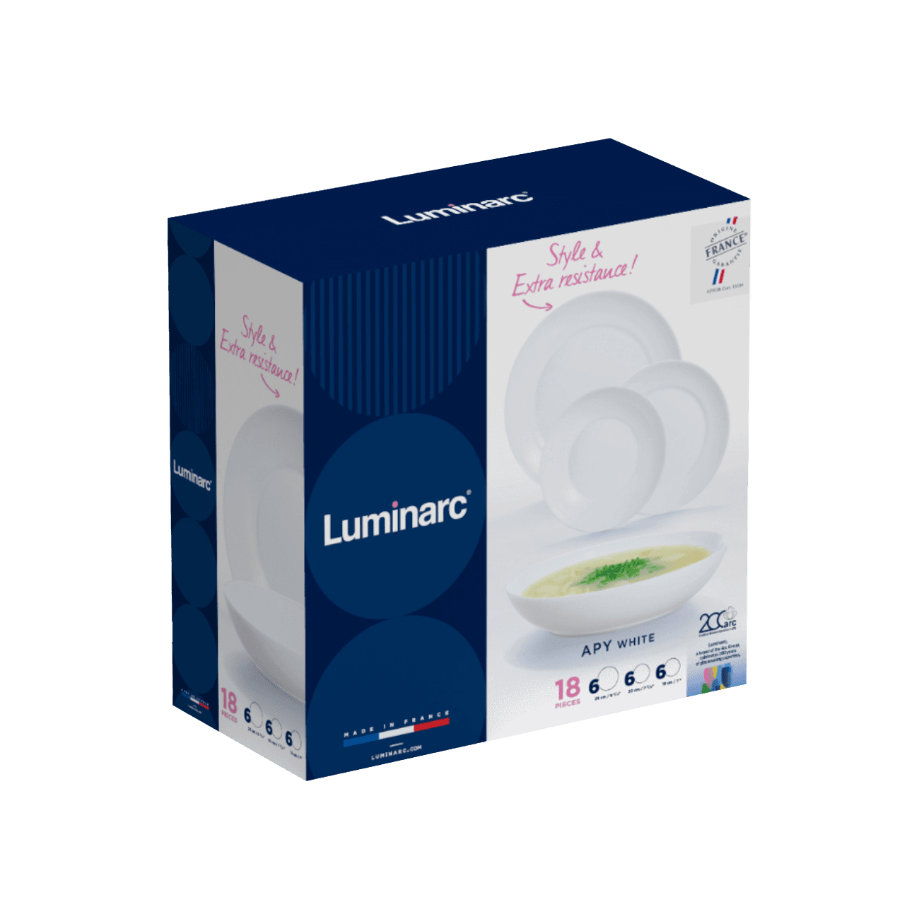 Сервіз LUMINARC APY / 18 пр. (V9608)